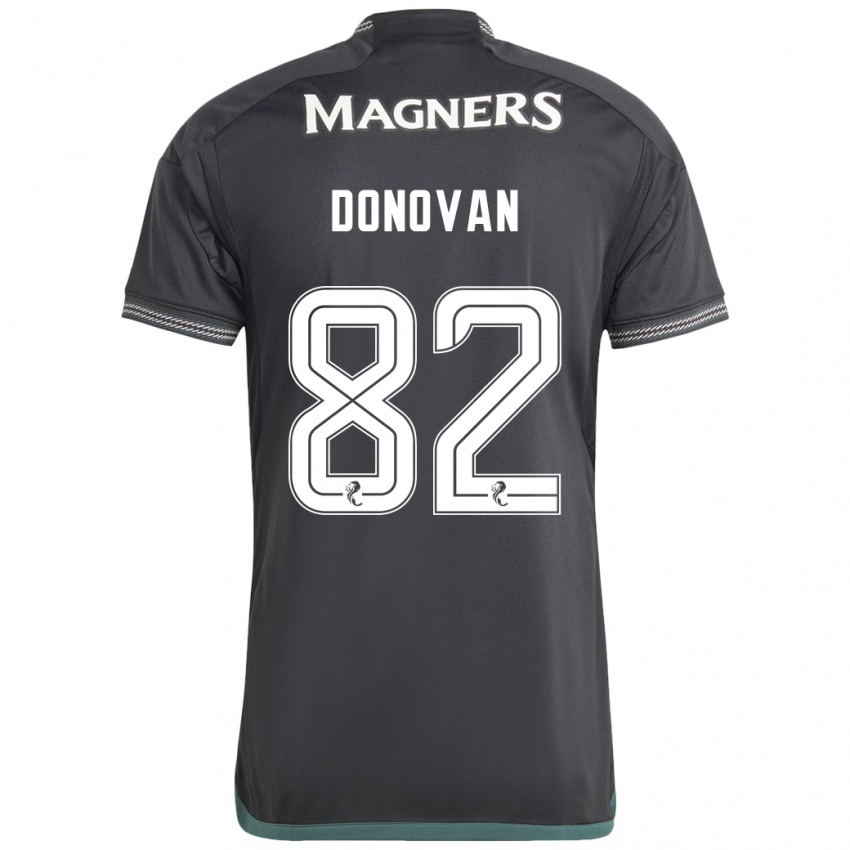 Hombre Camiseta Colby Donovan #82 Negro 2ª Equipación 2023/24 La Camisa Perú