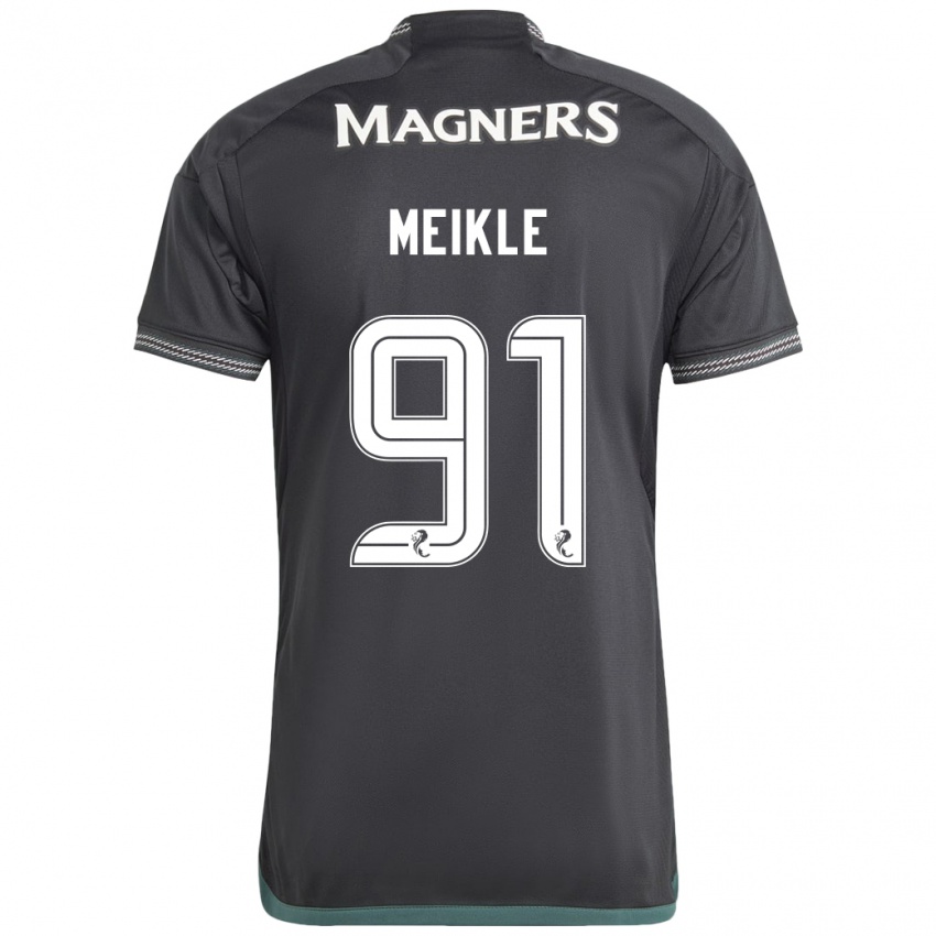 Hombre Camiseta Jamie Meikle #91 Negro 2ª Equipación 2023/24 La Camisa Perú