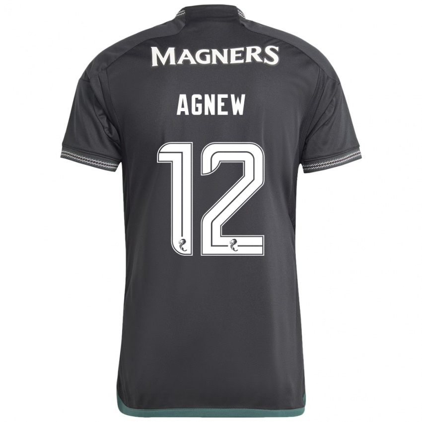 Hombre Camiseta Murphy Agnew #12 Negro 2ª Equipación 2023/24 La Camisa Perú