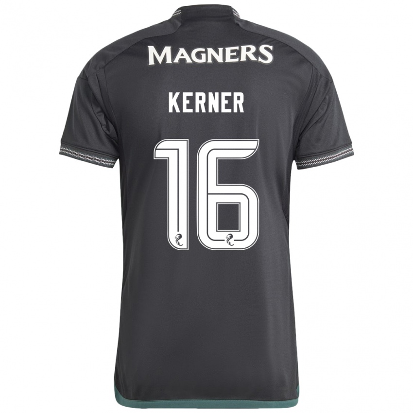 Hombre Camiseta Hana Kerner #16 Negro 2ª Equipación 2023/24 La Camisa Perú