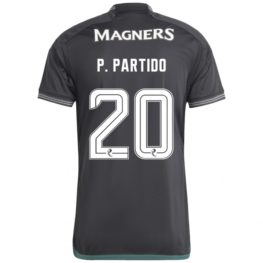 Hombre Camiseta Paula Partido #20 Negro 2ª Equipación 2023/24 La Camisa Perú