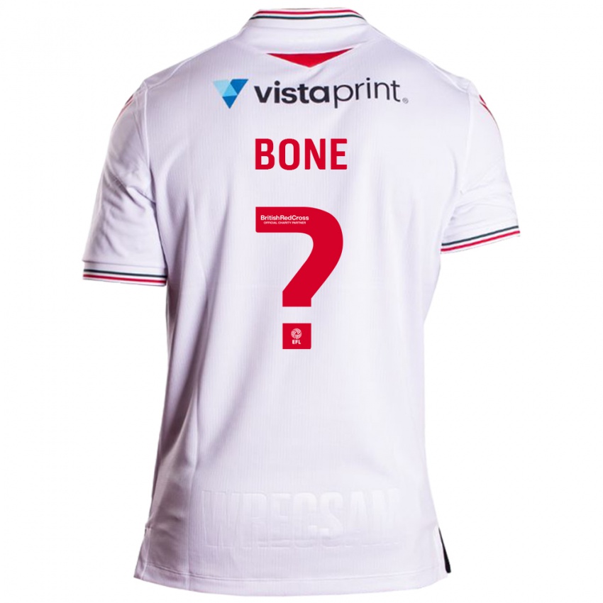 Hombre Camiseta Kai Bone #0 Blanco 2ª Equipación 2023/24 La Camisa Perú