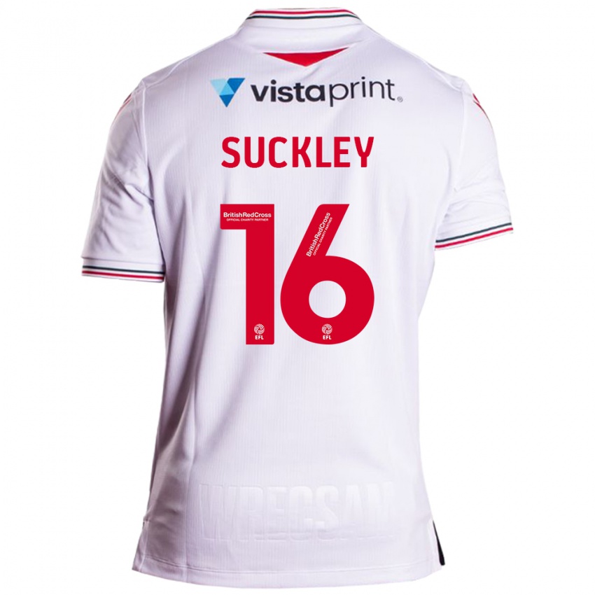 Hombre Camiseta Ava Suckley #16 Blanco 2ª Equipación 2023/24 La Camisa Perú