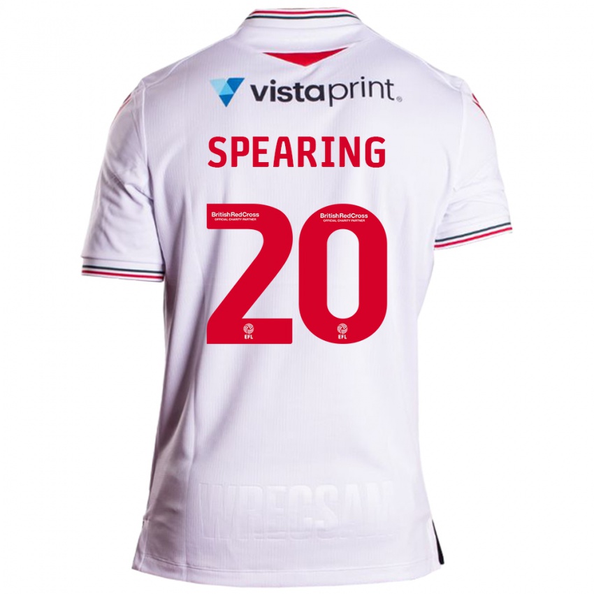 Hombre Camiseta Natasha Spearing #20 Blanco 2ª Equipación 2023/24 La Camisa Perú