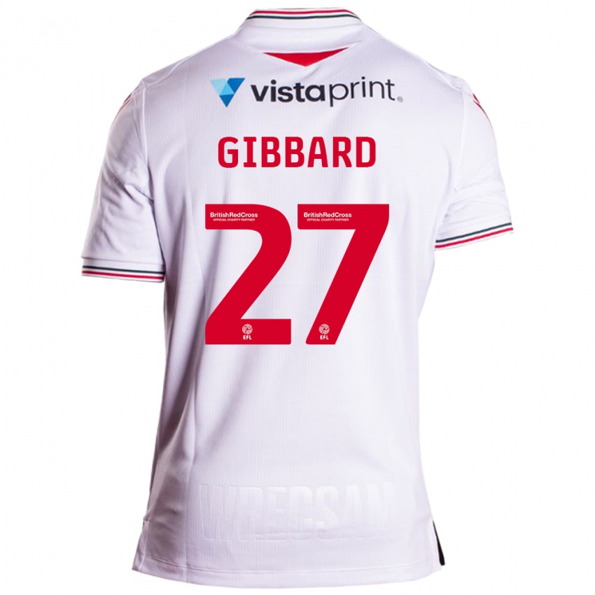 Hombre Camiseta Mari Gibbard #27 Blanco 2ª Equipación 2023/24 La Camisa Perú