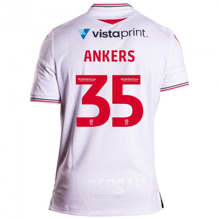 Hombre Camiseta Chloe Ankers #35 Blanco 2ª Equipación 2023/24 La Camisa Perú