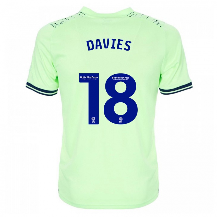 Hombre Camiseta Jessica Davies #18 Armada 2ª Equipación 2023/24 La Camisa Perú