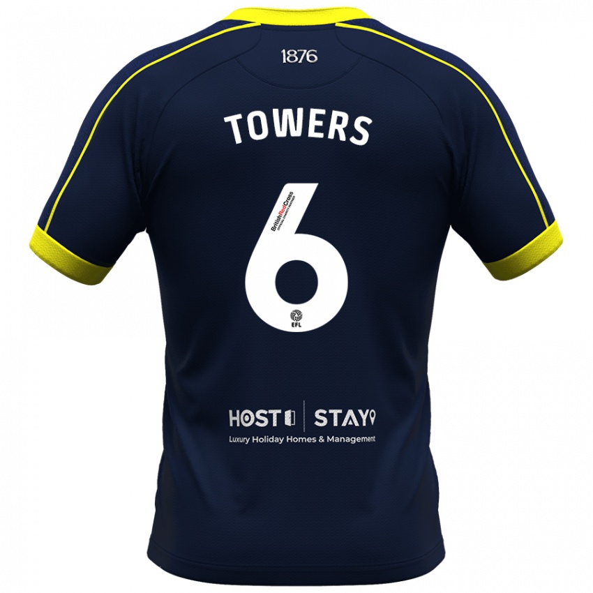 Hombre Camiseta Abby Towers #6 Armada 2ª Equipación 2023/24 La Camisa Perú