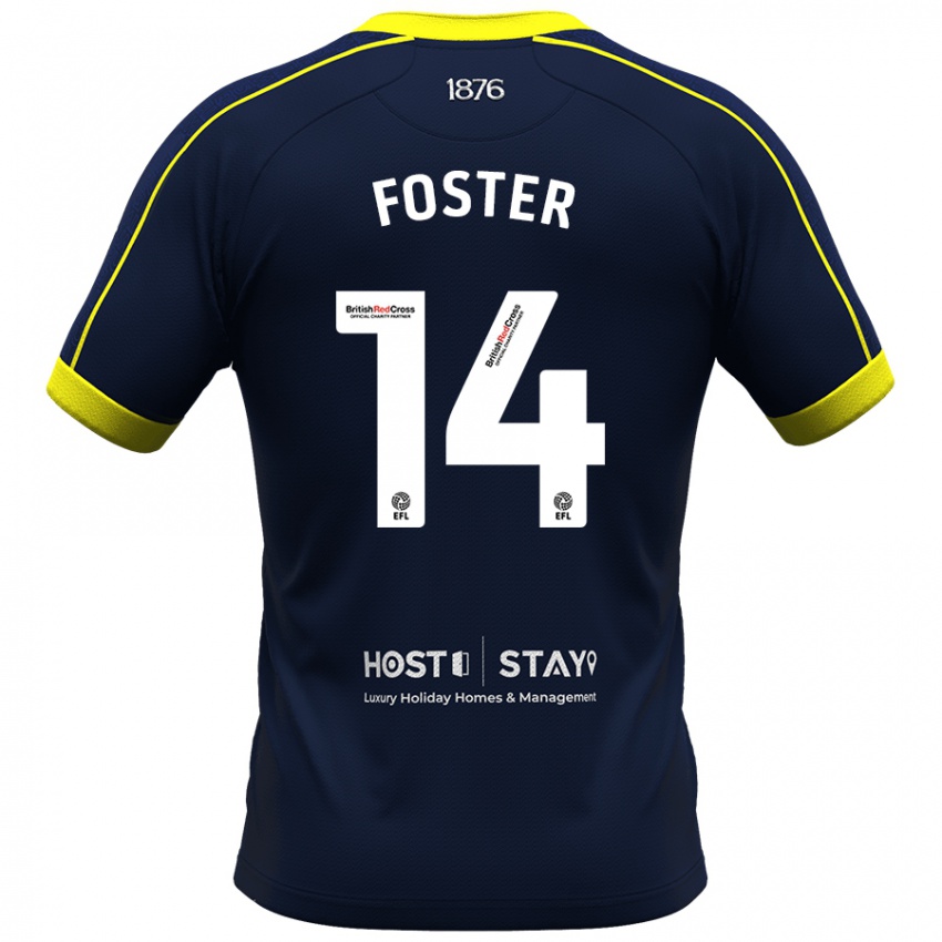 Hombre Camiseta Emma Foster #14 Armada 2ª Equipación 2023/24 La Camisa Perú