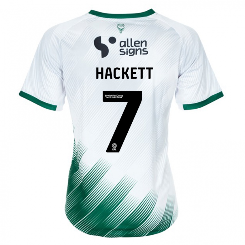 Hombre Camiseta Reeco Hackett #7 Blanco 2ª Equipación 2023/24 La Camisa Perú