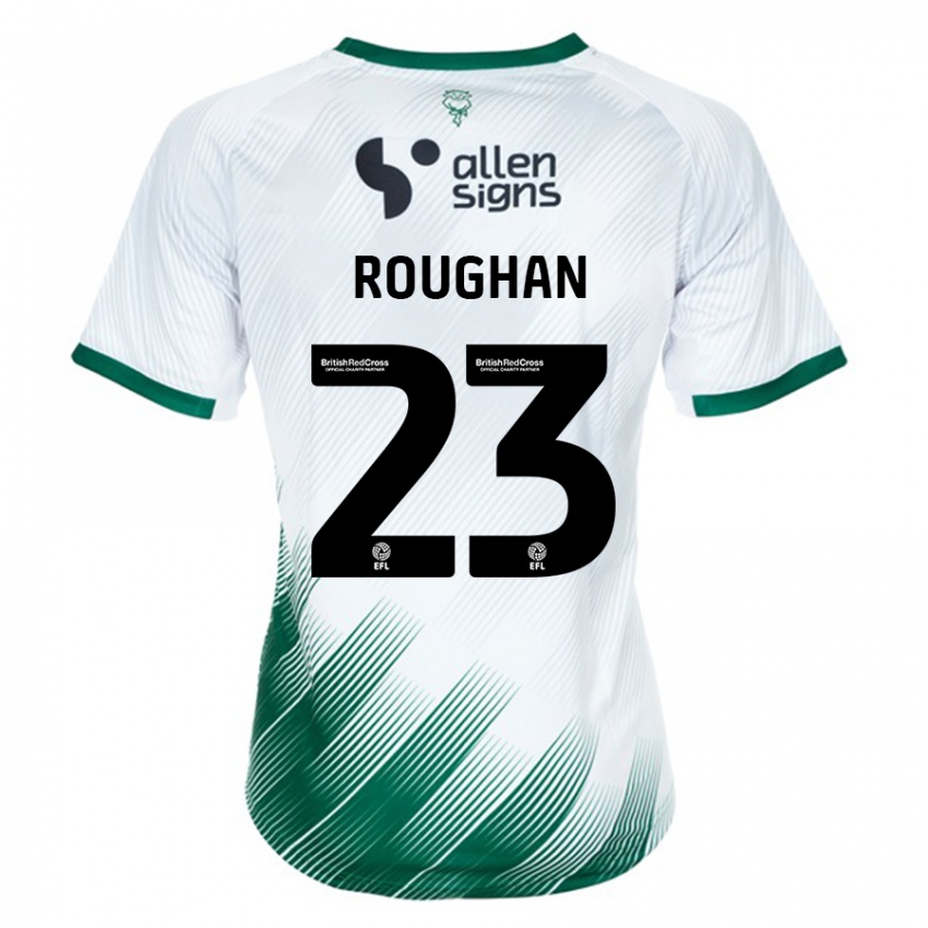 Hombre Camiseta Sean Roughan #23 Blanco 2ª Equipación 2023/24 La Camisa Perú