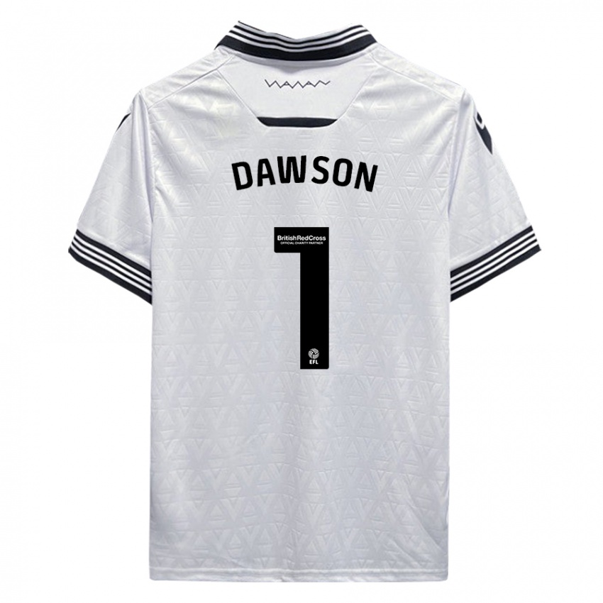 Hombre Camiseta Cameron Dawson #1 Blanco 2ª Equipación 2023/24 La Camisa Perú