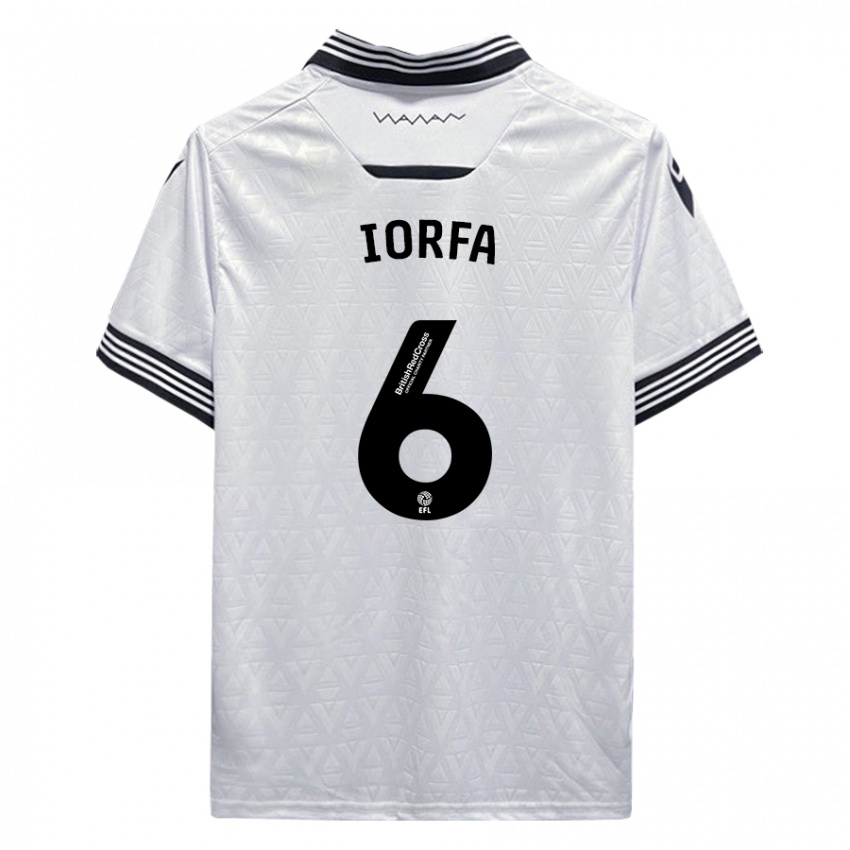 Hombre Camiseta Dominic Iorfa #6 Blanco 2ª Equipación 2023/24 La Camisa Perú