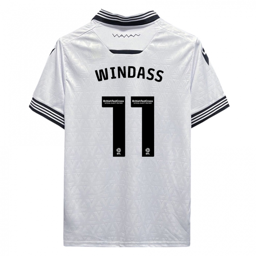 Hombre Camiseta Josh Windass #11 Blanco 2ª Equipación 2023/24 La Camisa Perú