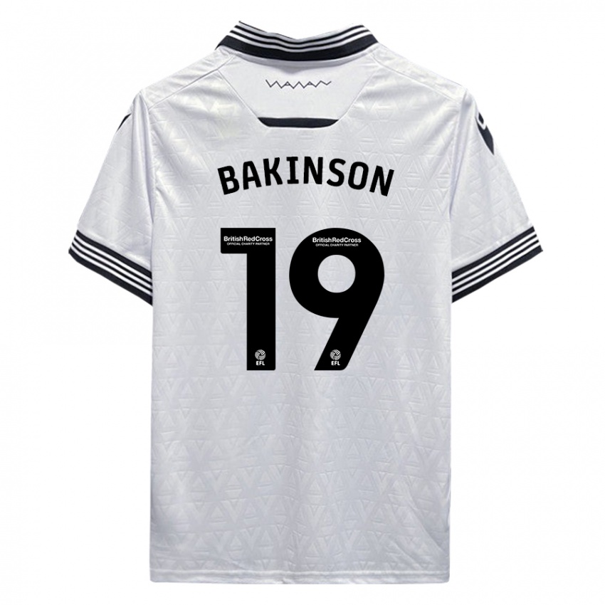 Hombre Camiseta Tyreeq Bakinson #19 Blanco 2ª Equipación 2023/24 La Camisa Perú