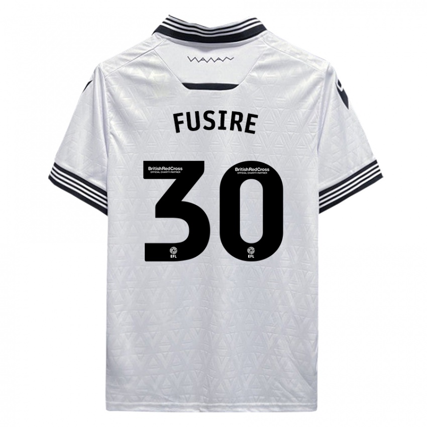 Hombre Camiseta Sean Fusire #30 Blanco 2ª Equipación 2023/24 La Camisa Perú