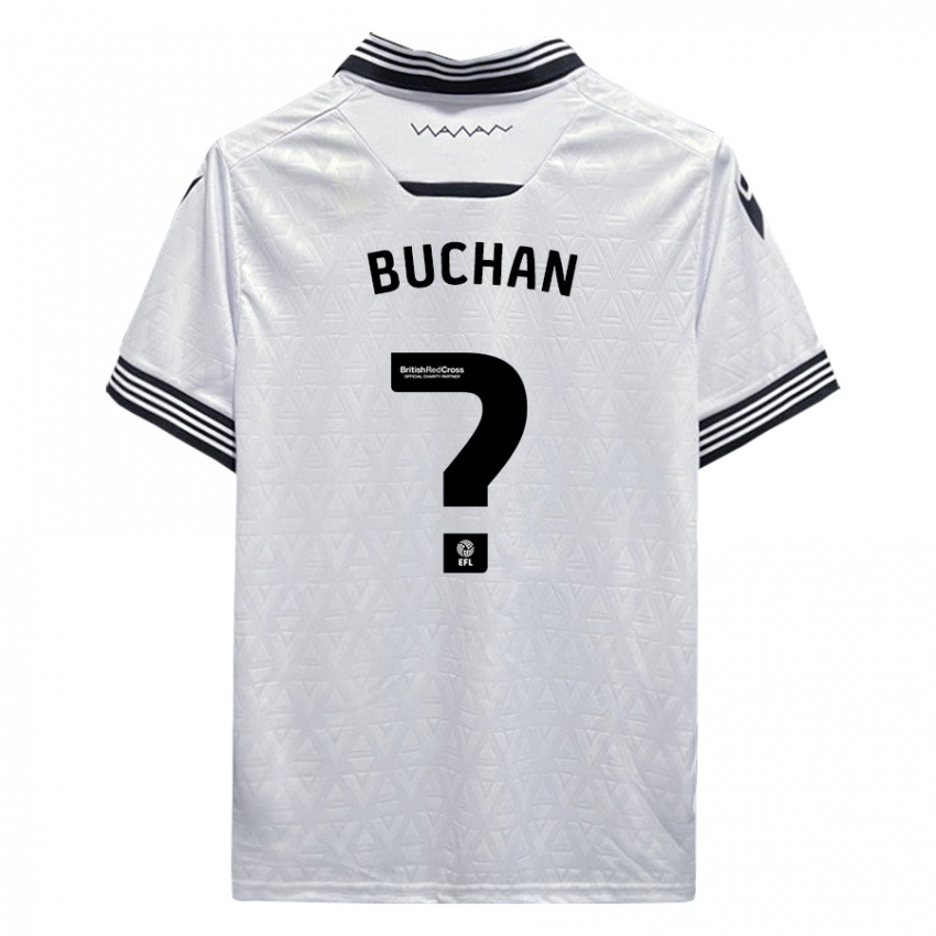 Hombre Camiseta Jay Buchan #0 Blanco 2ª Equipación 2023/24 La Camisa Perú