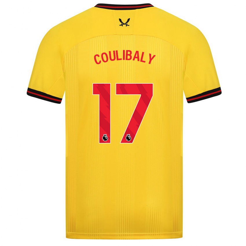 Hombre Camiseta Ismaila Coulibaly #17 Amarillo 2ª Equipación 2023/24 La Camisa Perú