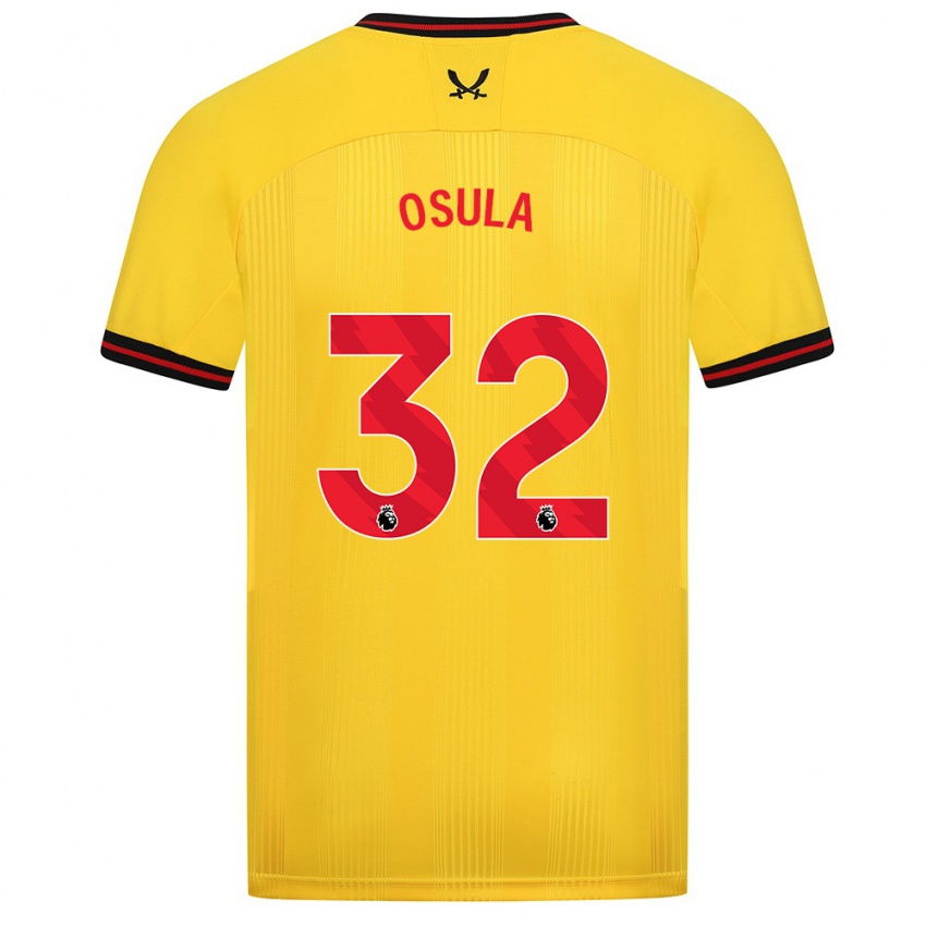 Hombre Camiseta William Osula #32 Amarillo 2ª Equipación 2023/24 La Camisa Perú