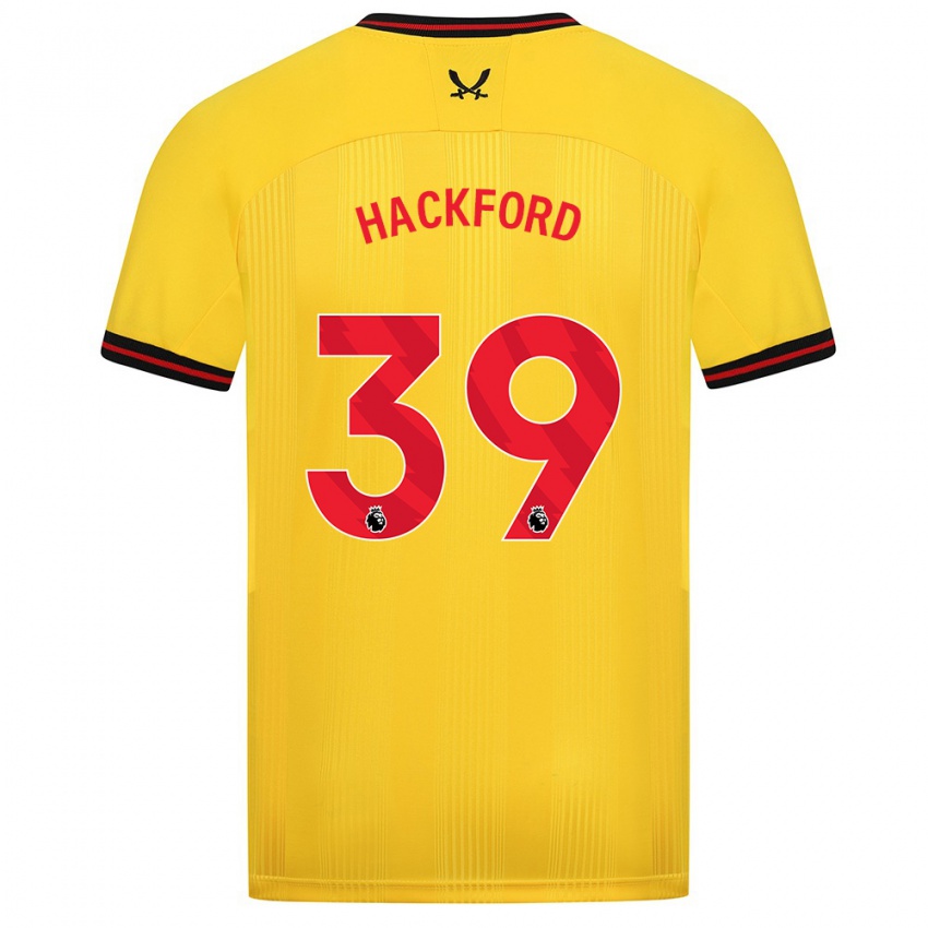 Hombre Camiseta Antwoine Hackford #39 Amarillo 2ª Equipación 2023/24 La Camisa Perú