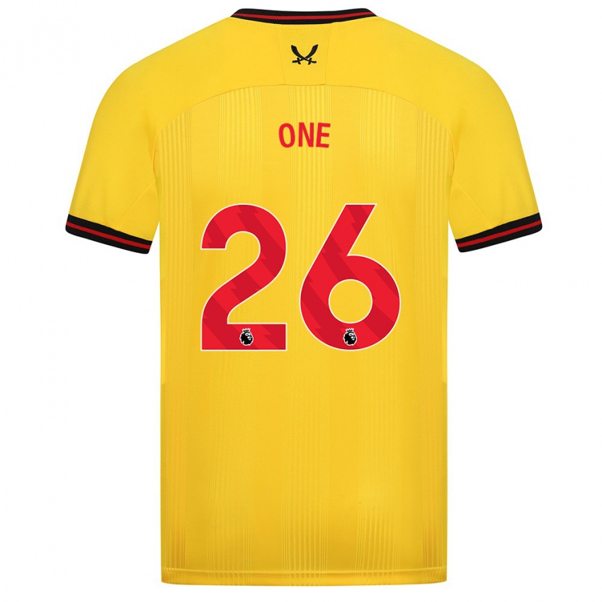 Hombre Camiseta Ryan Oné #26 Amarillo 2ª Equipación 2023/24 La Camisa Perú