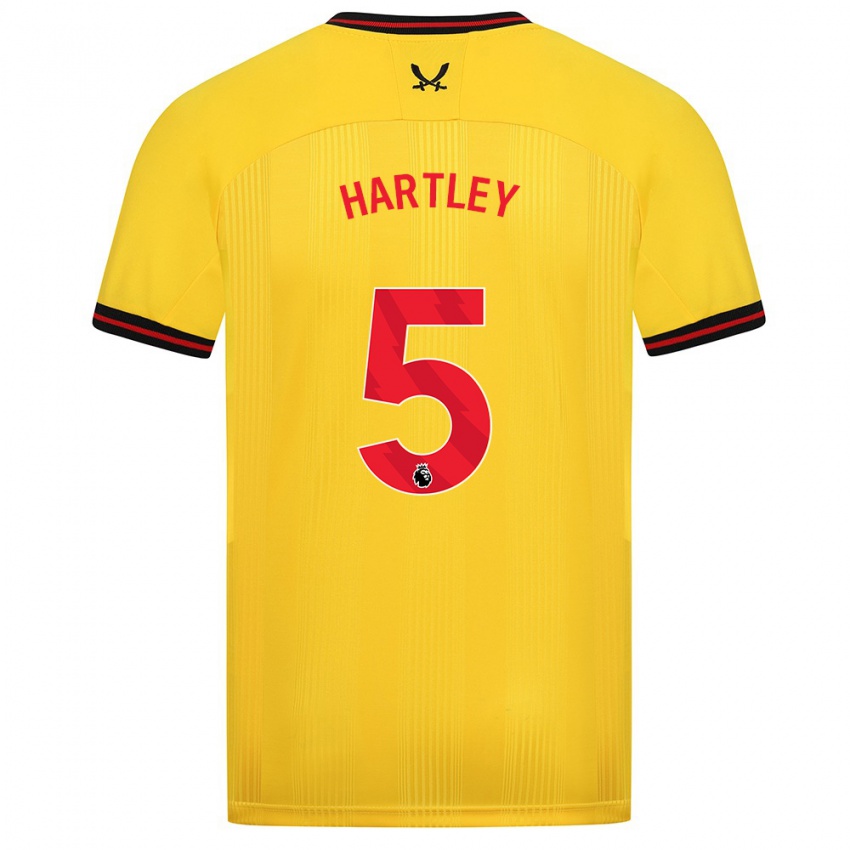 Hombre Camiseta Naomi Hartley #5 Amarillo 2ª Equipación 2023/24 La Camisa Perú