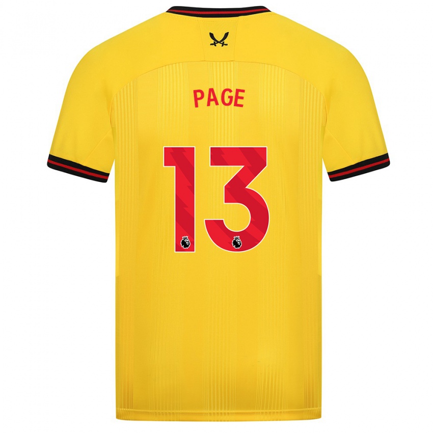 Hombre Camiseta Olivia Jane Page #13 Amarillo 2ª Equipación 2023/24 La Camisa Perú