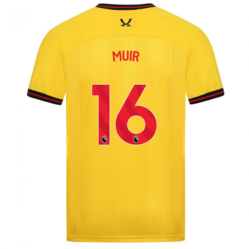 Hombre Camiseta Chene Muir #16 Amarillo 2ª Equipación 2023/24 La Camisa Perú