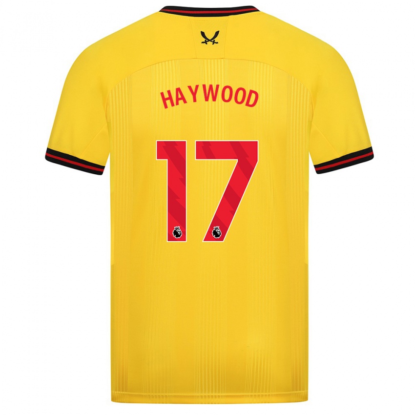 Hombre Camiseta Sophie Haywood #17 Amarillo 2ª Equipación 2023/24 La Camisa Perú