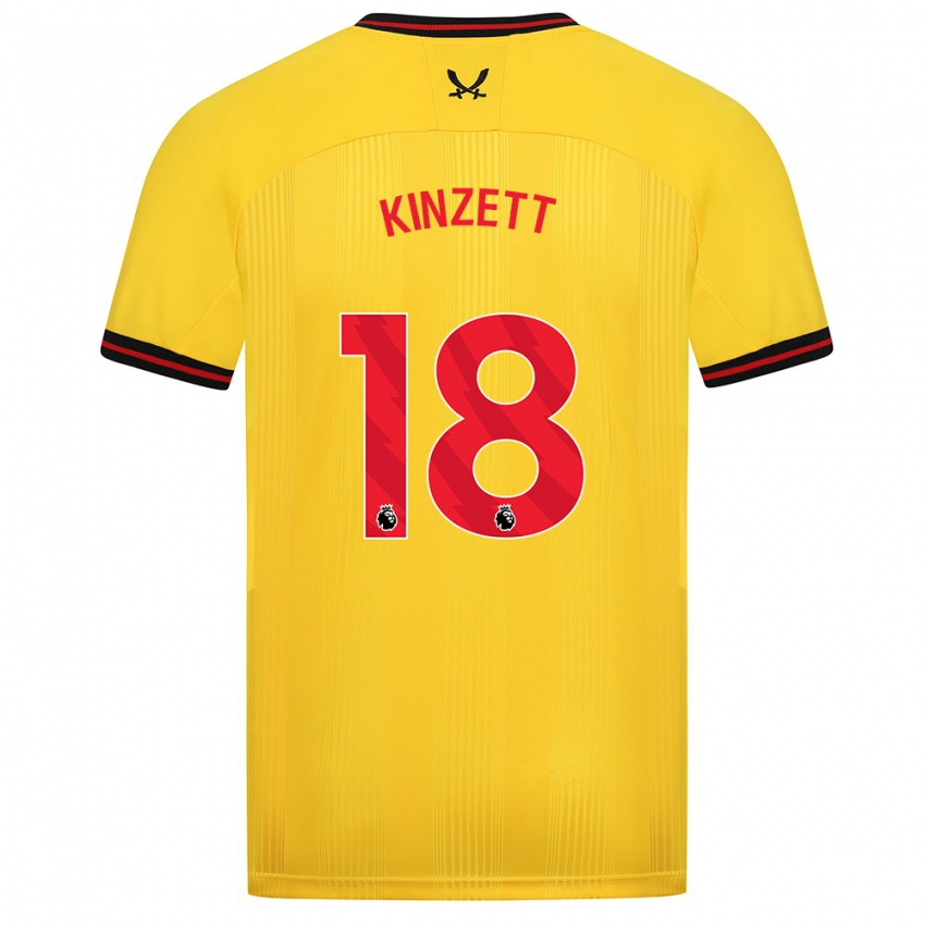 Hombre Camiseta Ella Kinzett #18 Amarillo 2ª Equipación 2023/24 La Camisa Perú