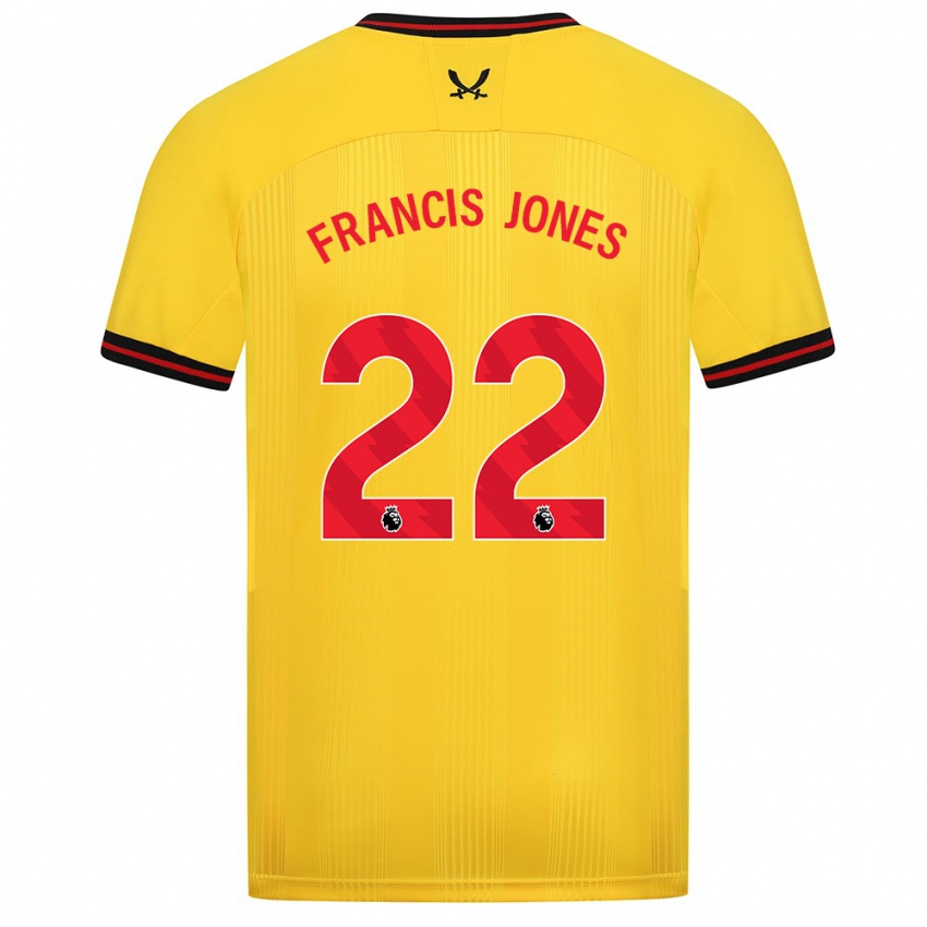 Hombre Camiseta Maria Francis-Jones #22 Amarillo 2ª Equipación 2023/24 La Camisa Perú