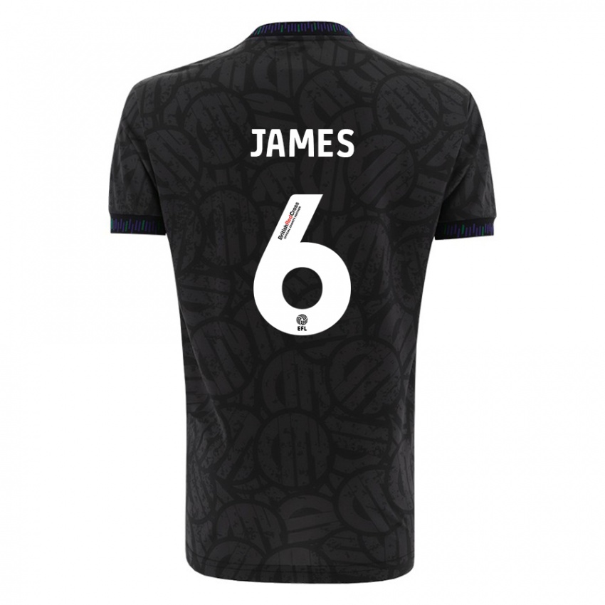 Hombre Camiseta Matty James #6 Negro 2ª Equipación 2023/24 La Camisa Perú