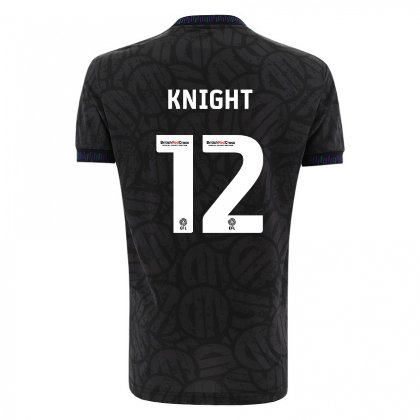 Hombre Camiseta Jason Knight #12 Negro 2ª Equipación 2023/24 La Camisa Perú