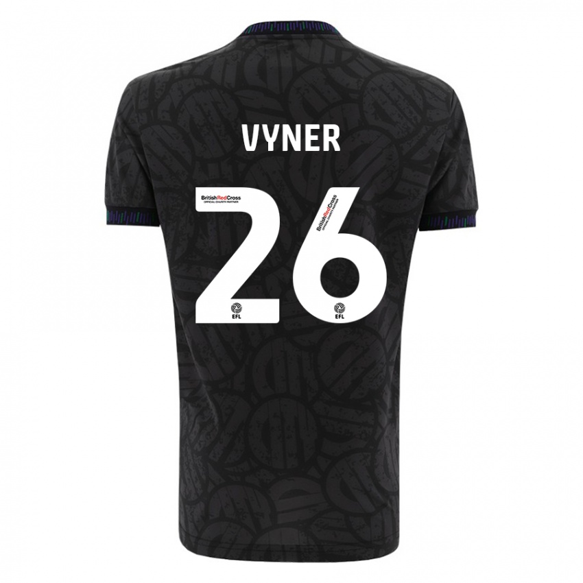 Hombre Camiseta Zak Vyner #26 Negro 2ª Equipación 2023/24 La Camisa Perú