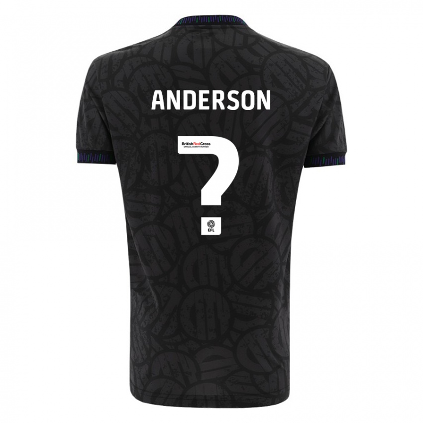 Hombre Camiseta Taine Anderson #0 Negro 2ª Equipación 2023/24 La Camisa Perú