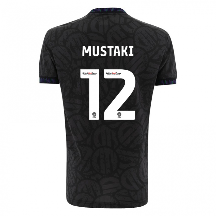 Hombre Camiseta Chloe Mustaki #12 Negro 2ª Equipación 2023/24 La Camisa Perú