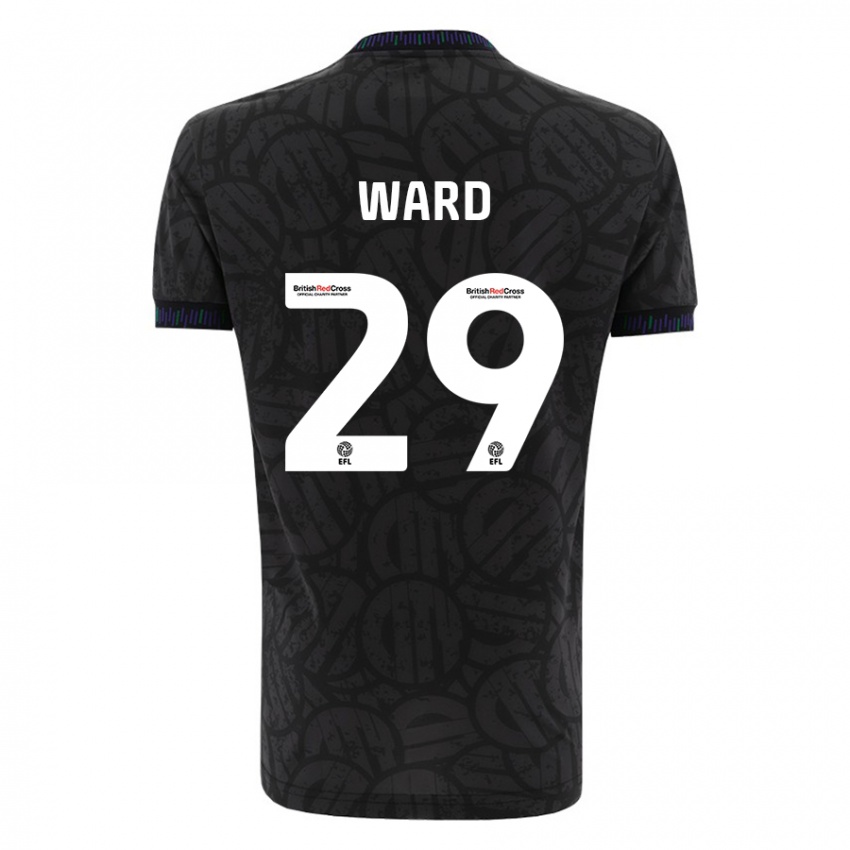 Hombre Camiseta Mari Ward #29 Negro 2ª Equipación 2023/24 La Camisa Perú