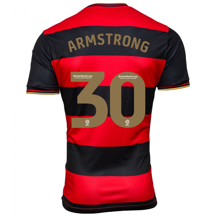 Hombre Camiseta Sinclair Armstrong #30 Negro Rojo 2ª Equipación 2023/24 La Camisa Perú