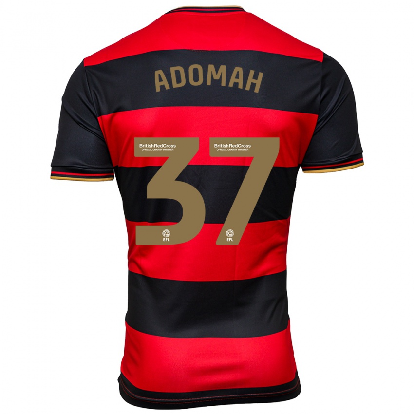 Hombre Camiseta Albert Adomah #37 Negro Rojo 2ª Equipación 2023/24 La Camisa Perú