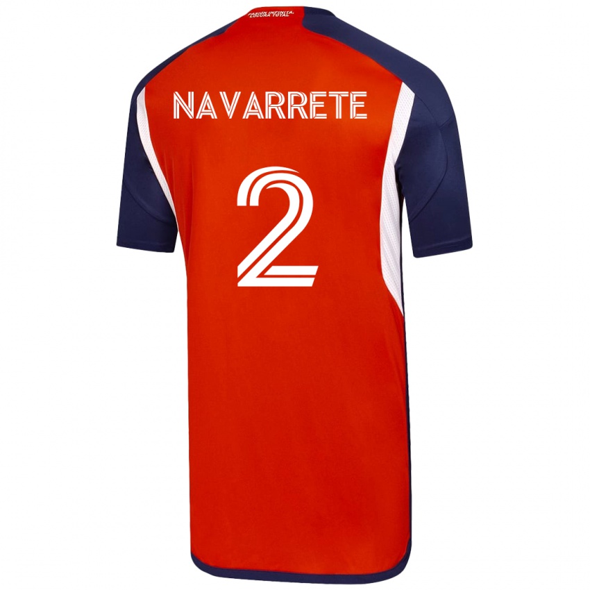 Hombre Camiseta Daniel Navarrete #2 Blanco 2ª Equipación 2023/24 La Camisa Perú