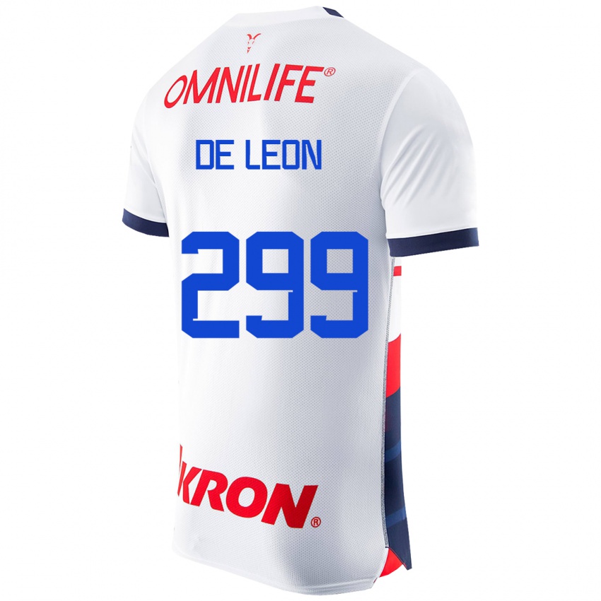 Hombre Camiseta Jared De León #299 Blanco 2ª Equipación 2023/24 La Camisa Perú
