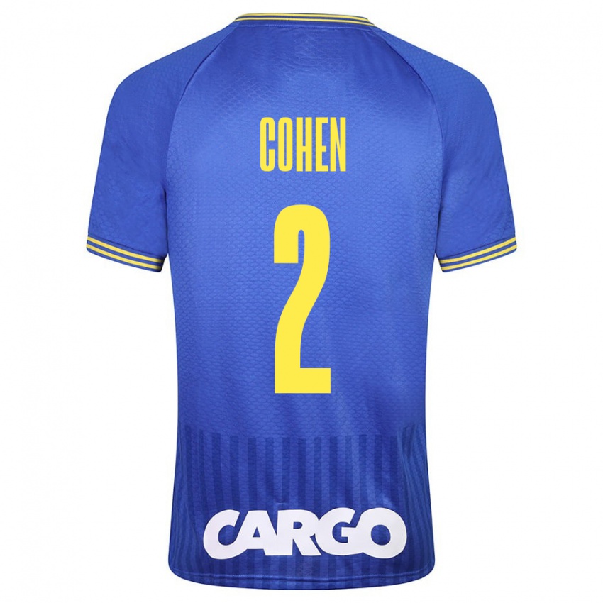 Hombre Camiseta Avishay Cohen #2 Azul 2ª Equipación 2023/24 La Camisa Perú