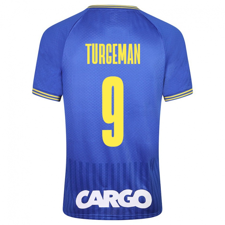 Hombre Camiseta Dor Turgeman #9 Azul 2ª Equipación 2023/24 La Camisa Perú