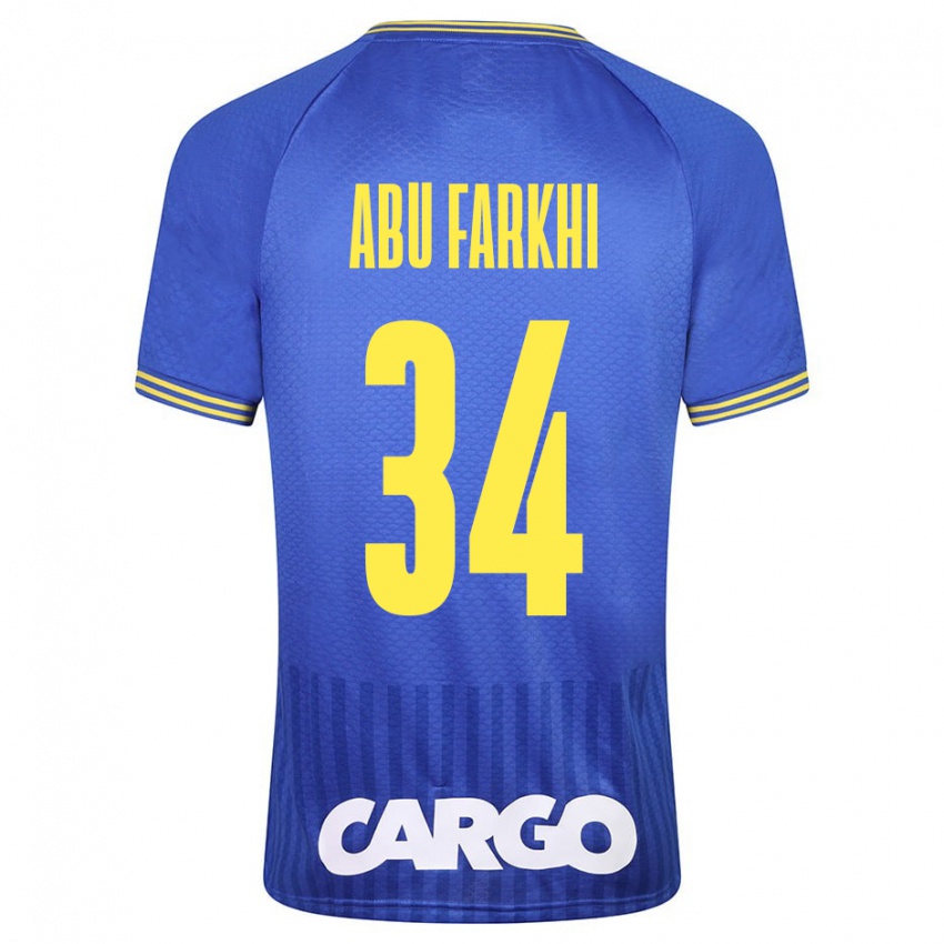 Hombre Camiseta Sayed Abu Farkhi #34 Azul 2ª Equipación 2023/24 La Camisa Perú