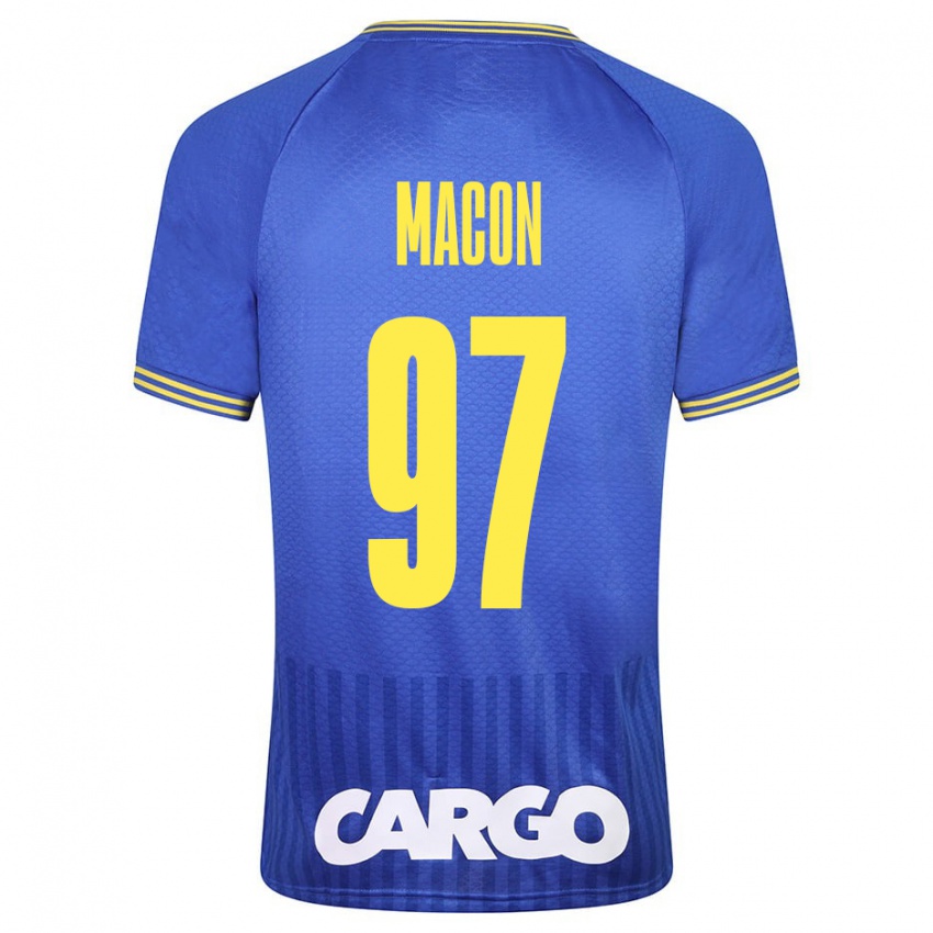 Hombre Camiseta Yvann Maçon #97 Azul 2ª Equipación 2023/24 La Camisa Perú