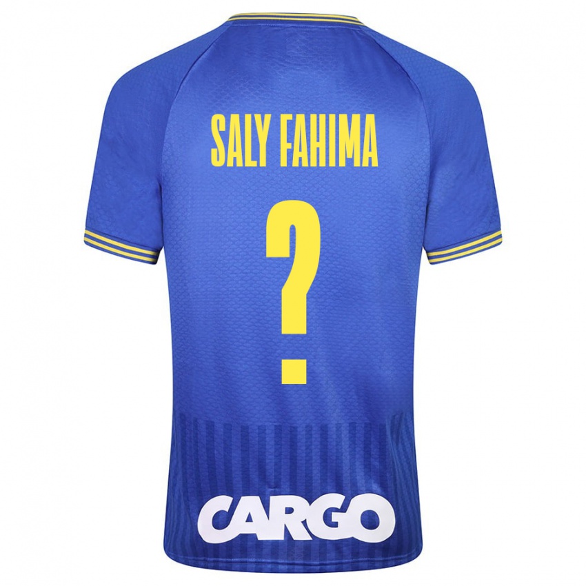 Hombre Camiseta Israel Saly Fahima #0 Azul 2ª Equipación 2023/24 La Camisa Perú