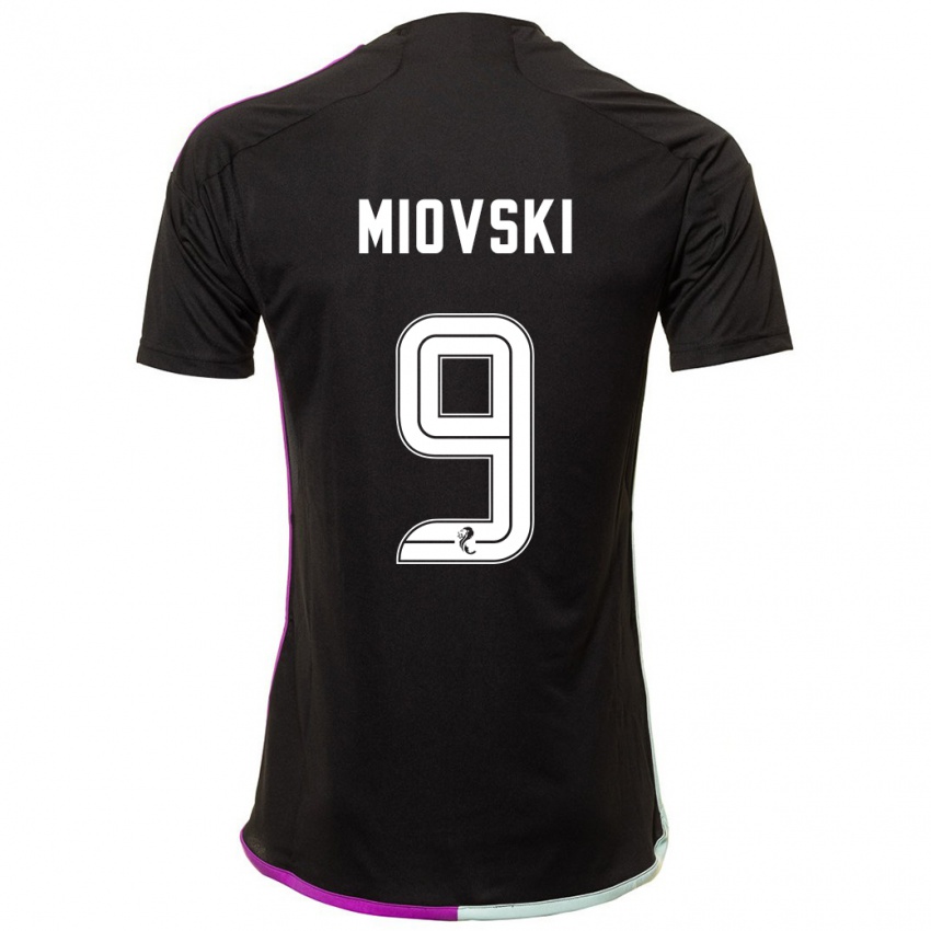 Hombre Camiseta Bojan Miovski #9 Negro 2ª Equipación 2023/24 La Camisa Perú