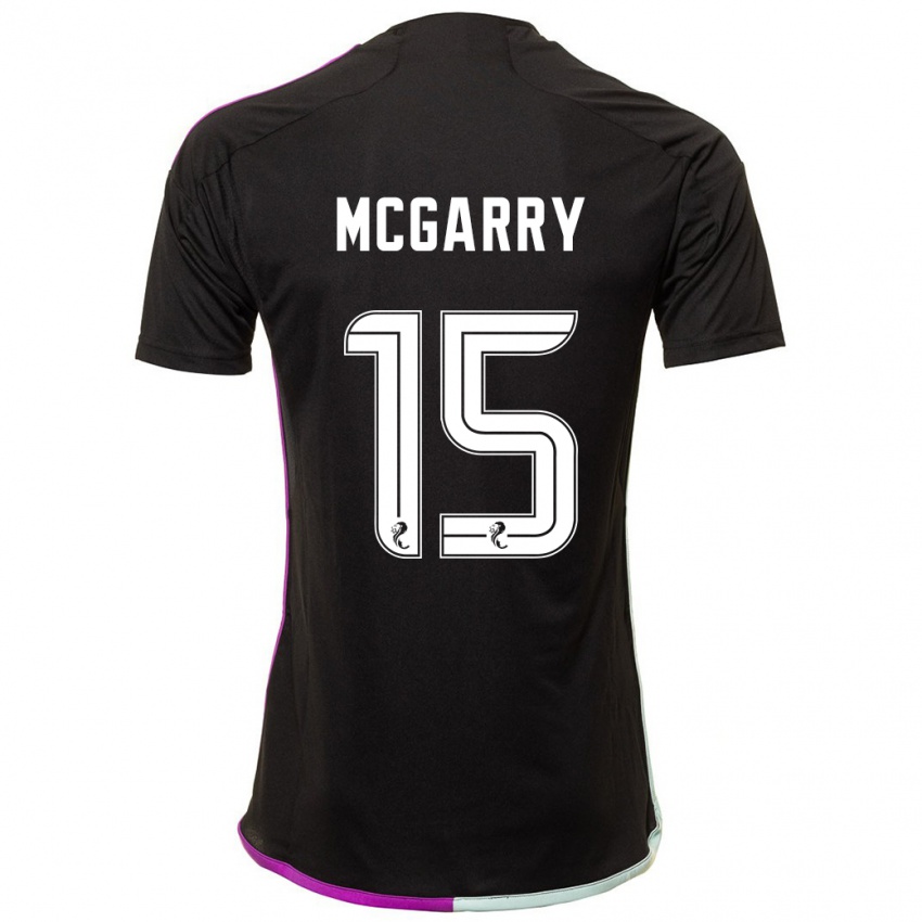 Hombre Camiseta James Mcgarry #15 Negro 2ª Equipación 2023/24 La Camisa Perú