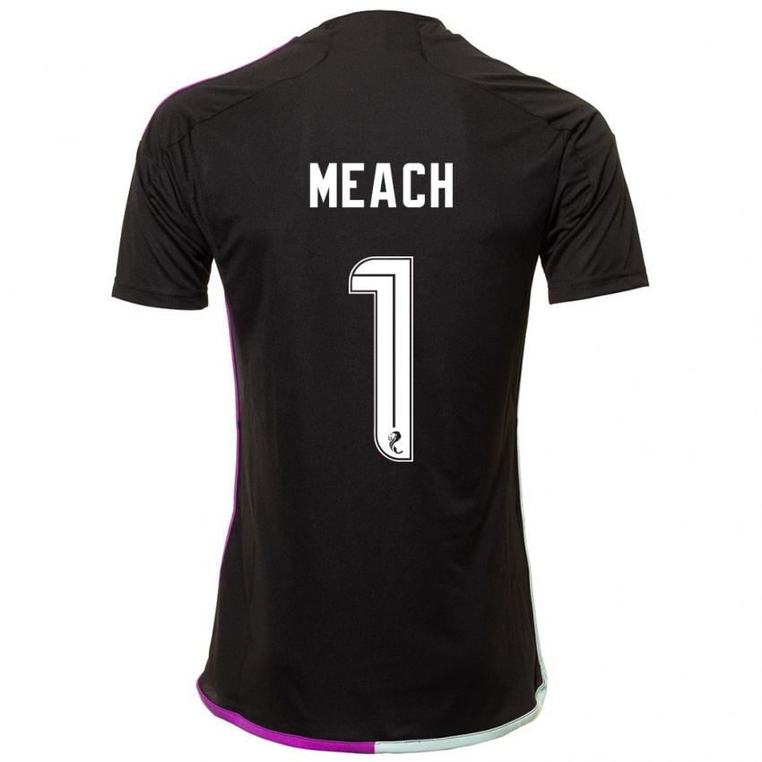 Hombre Camiseta Aaliyah-Jay Meach #1 Negro 2ª Equipación 2023/24 La Camisa Perú