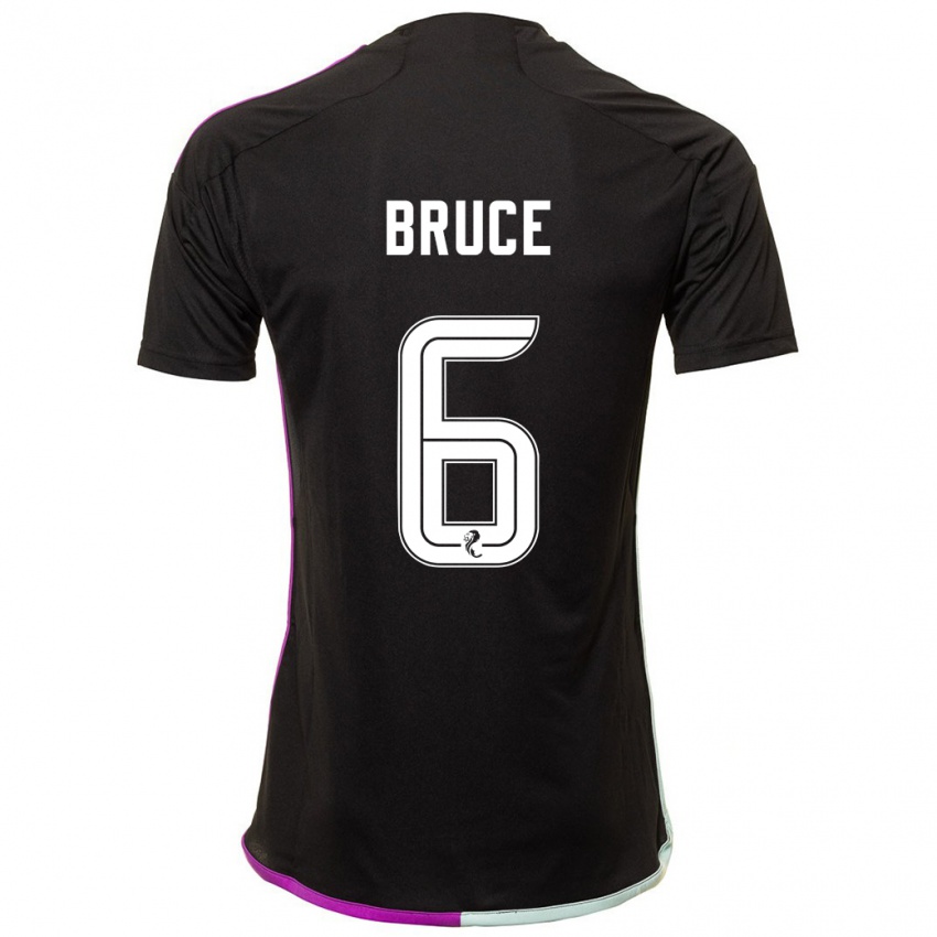 Hombre Camiseta Natasha Bruce #6 Negro 2ª Equipación 2023/24 La Camisa Perú